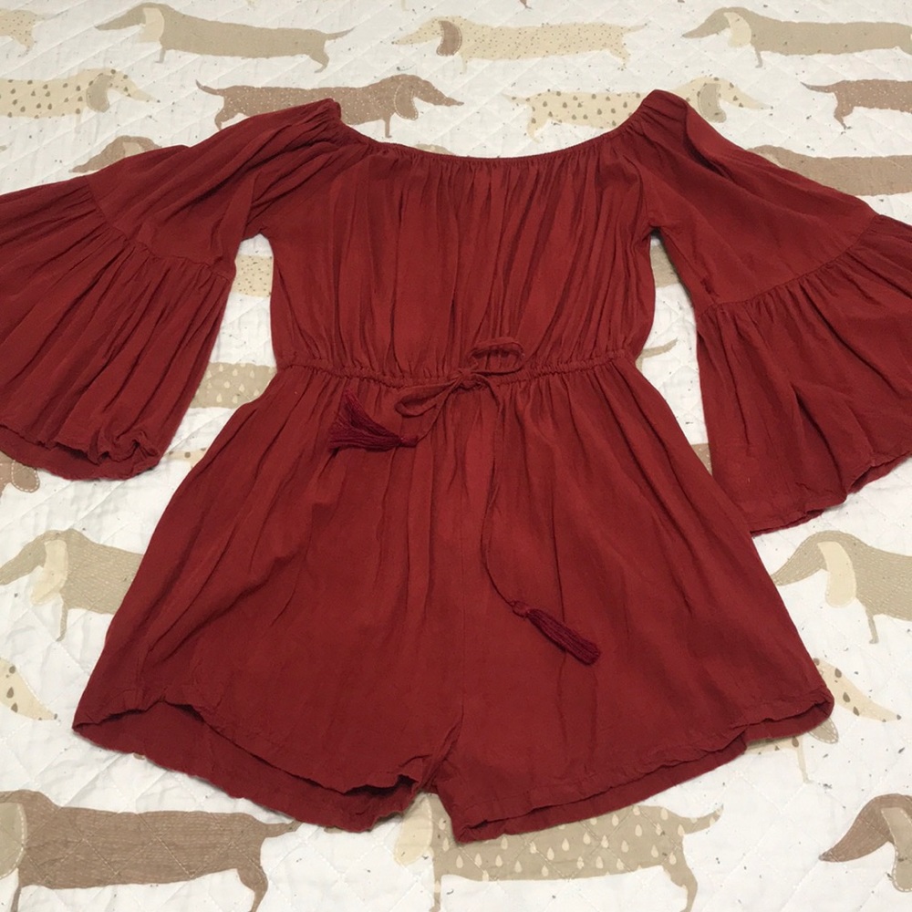 Off Shoulder Romper